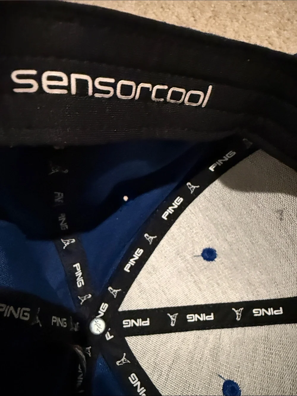 Ping Royal Blue Golf Cap with White Logo